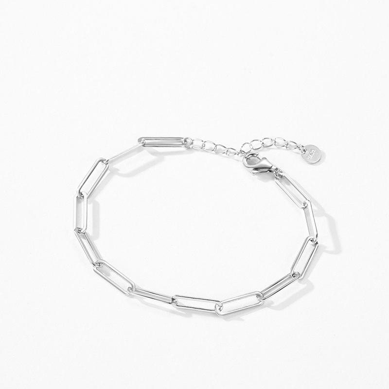 Fashion S925 Sterling Silver Bracelet Jewelry Casual Versatile Style for Women