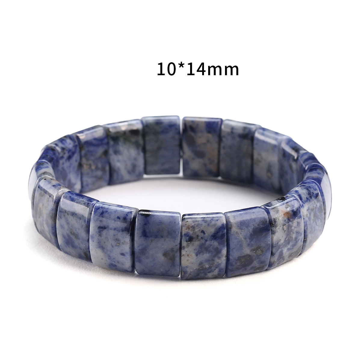 Multi-style Flat Bead Bracelet for Women Natural Semi Gemstone Crystal Beads Stretch Bracelet Factory Wholesale