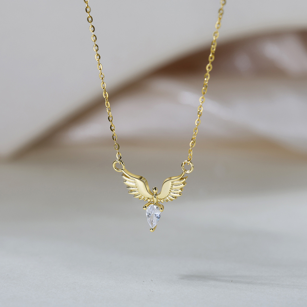 S925 Sterling Silver Pendant Necklace with Cubic Zirconia for Women