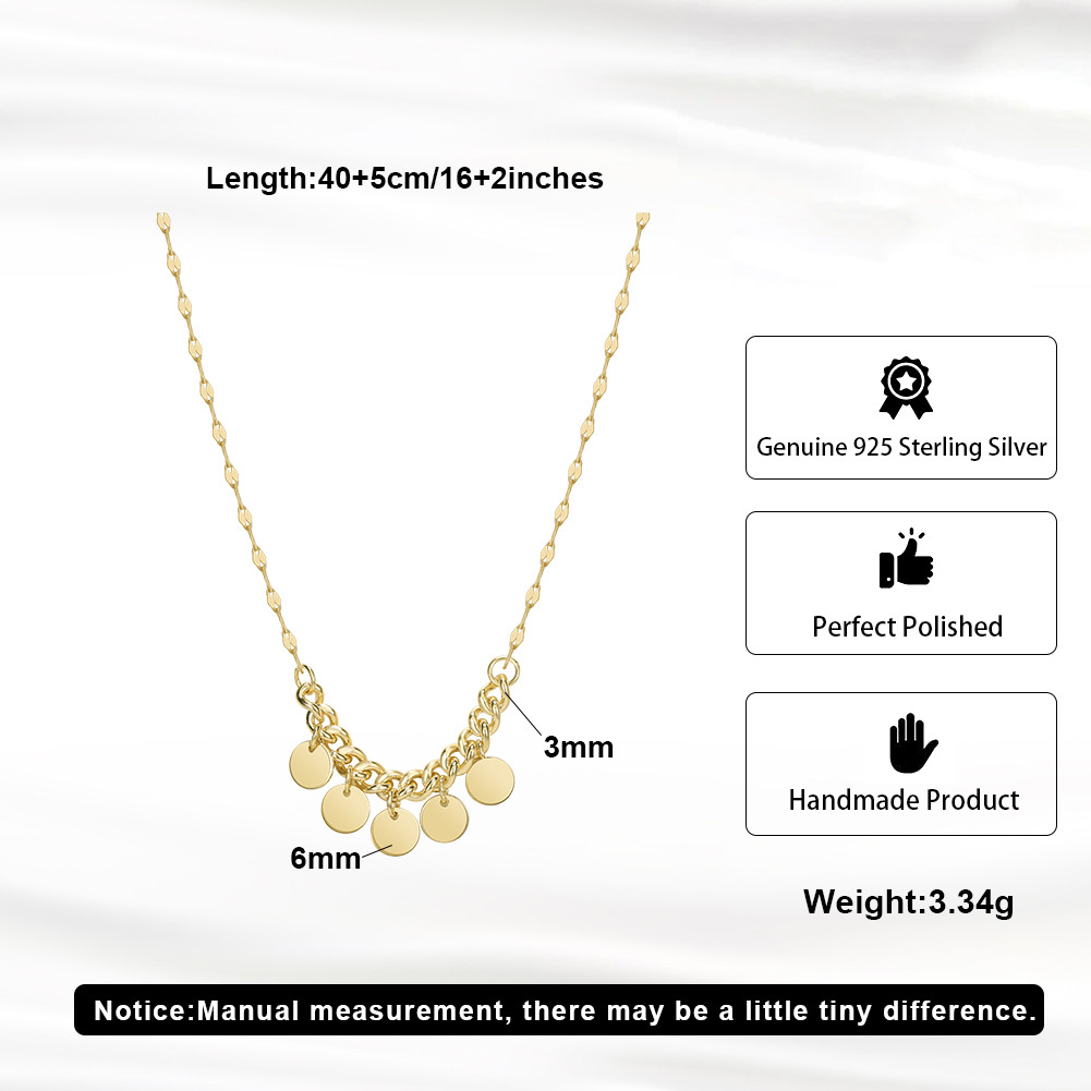 S925 Sterling Silver Pendant Necklace Fashion Design