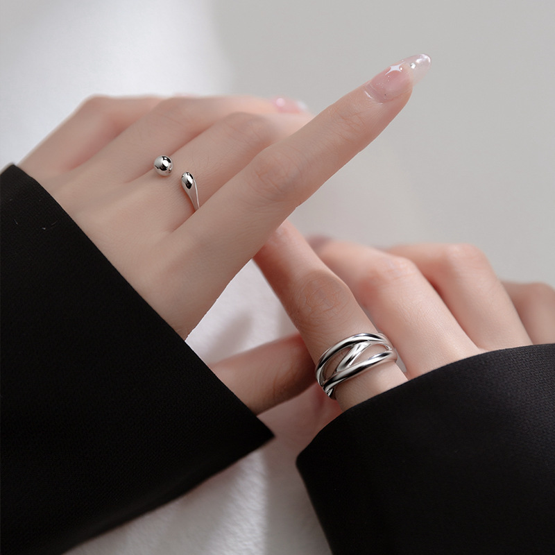 [Copy]Fashion Rings S925 Sterling Silver Rings Simple Design for Women