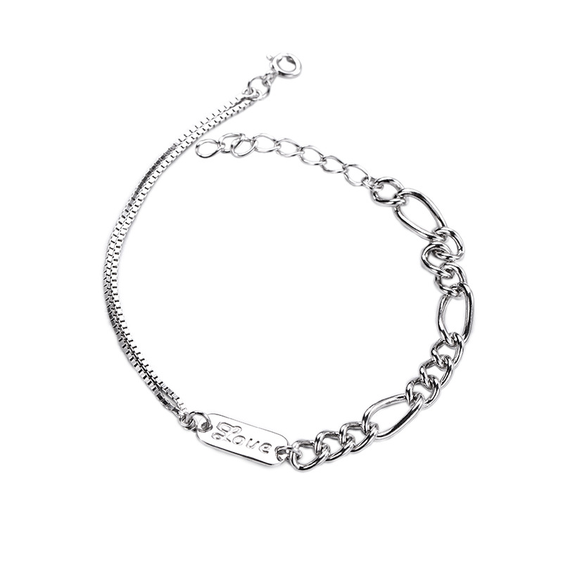 Fashion S925 Sterling Silver Bracelet Jewelry Casual Versatile Style for Women