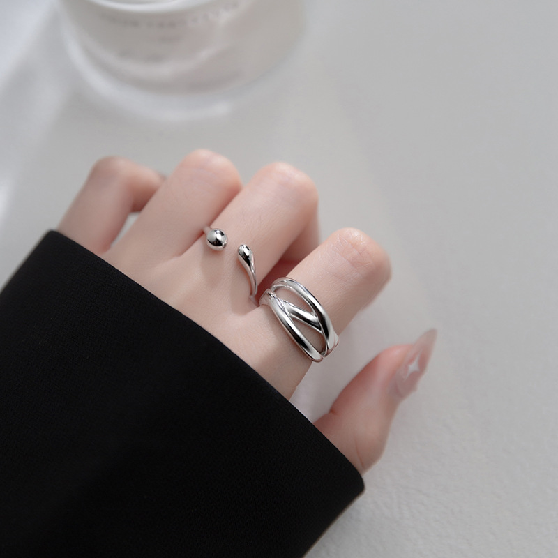 [Copy]Fashion Rings S925 Sterling Silver Rings Simple Design for Women