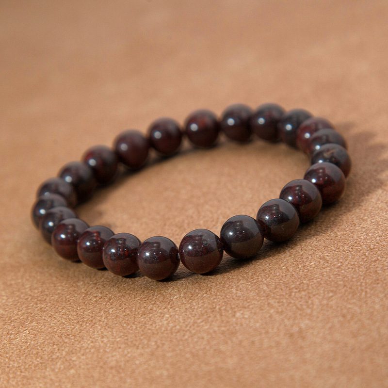 Brecciated Jasper Bracelet for Women Natural Gemstone Round Stone Crystal Beads for Beaded Elastic Bracelet