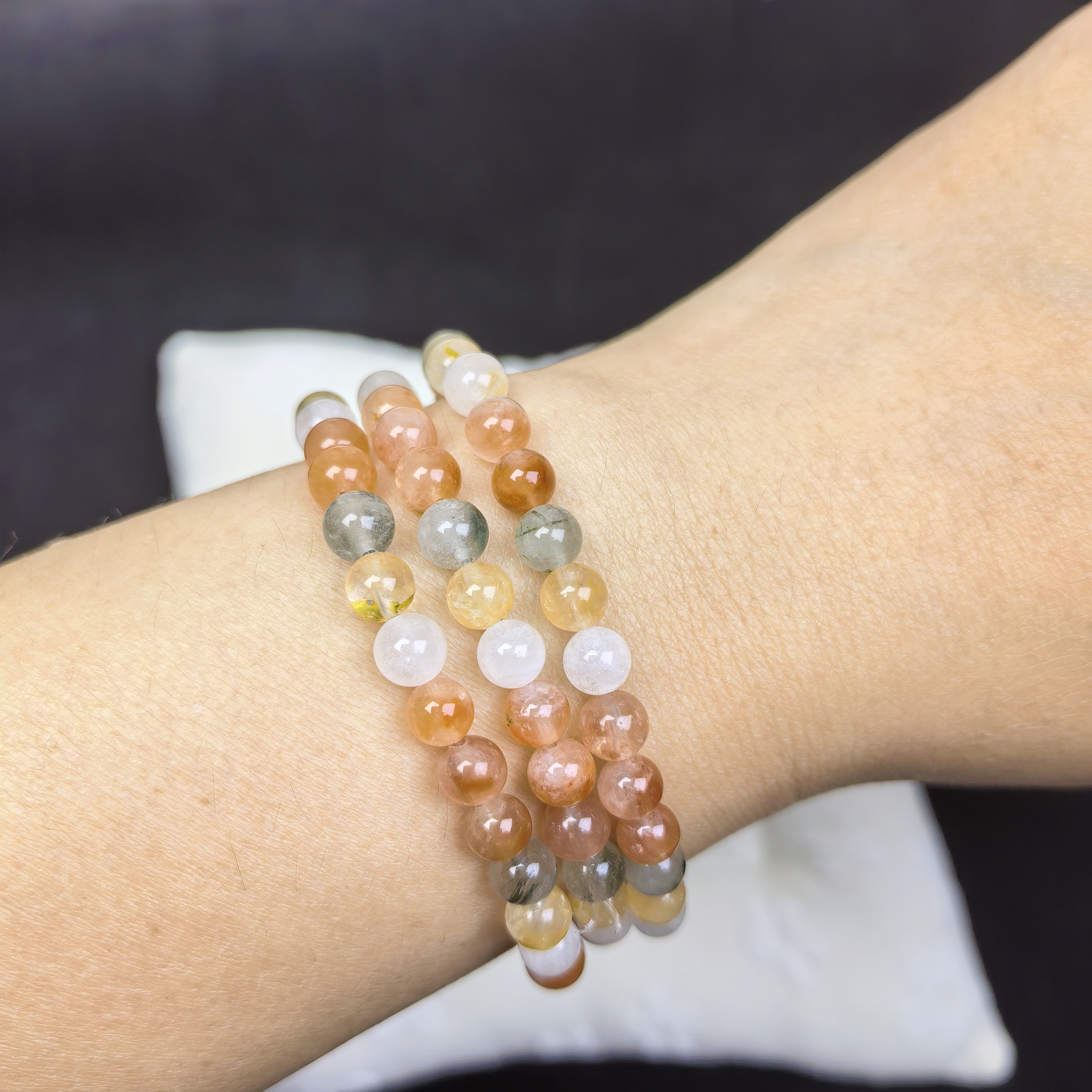 3 Wrap Crystal Bracelets for Women Bracelet Amethyst Tiger's Eye Stone Gifts Emotional Balance
