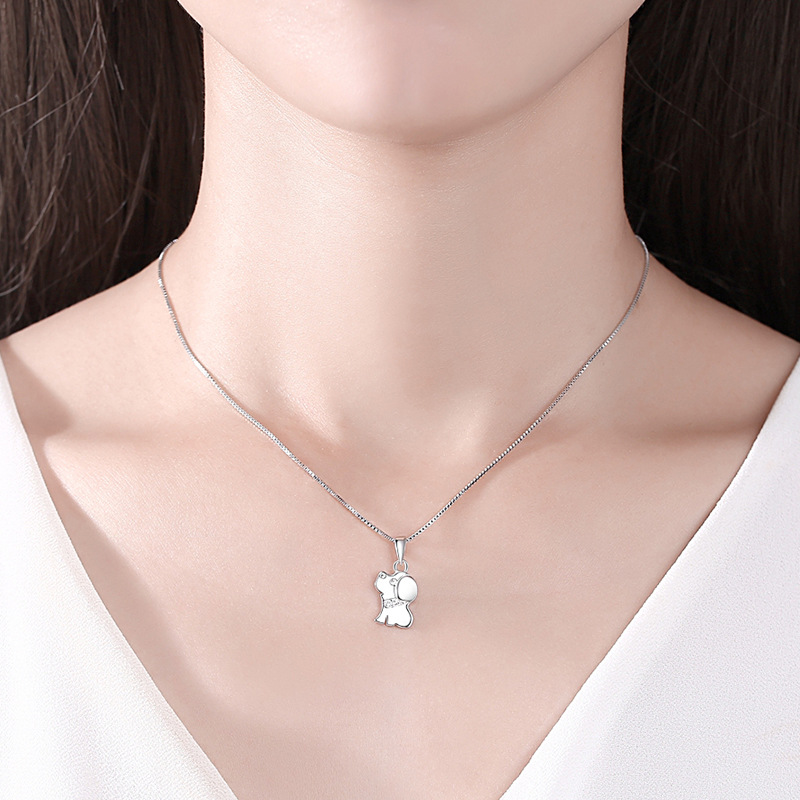 S925 Sterling Silver Pendant Necklace Jewelry Cute Style for Women