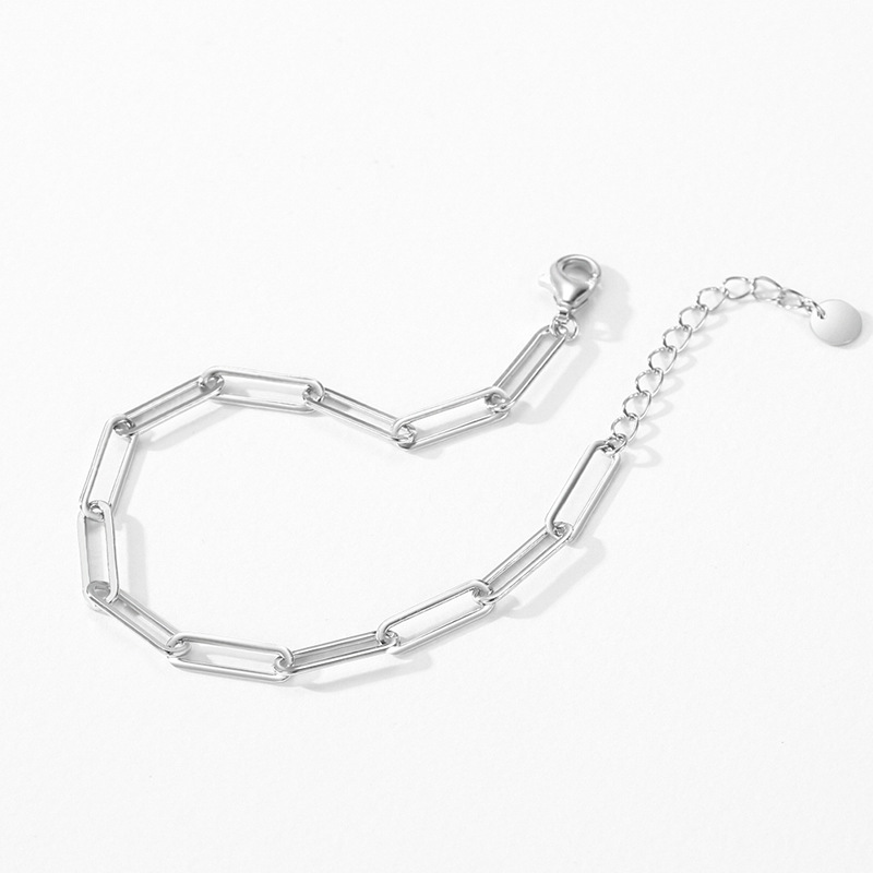 Fashion S925 Sterling Silver Bracelet Jewelry Casual Versatile Style for Women