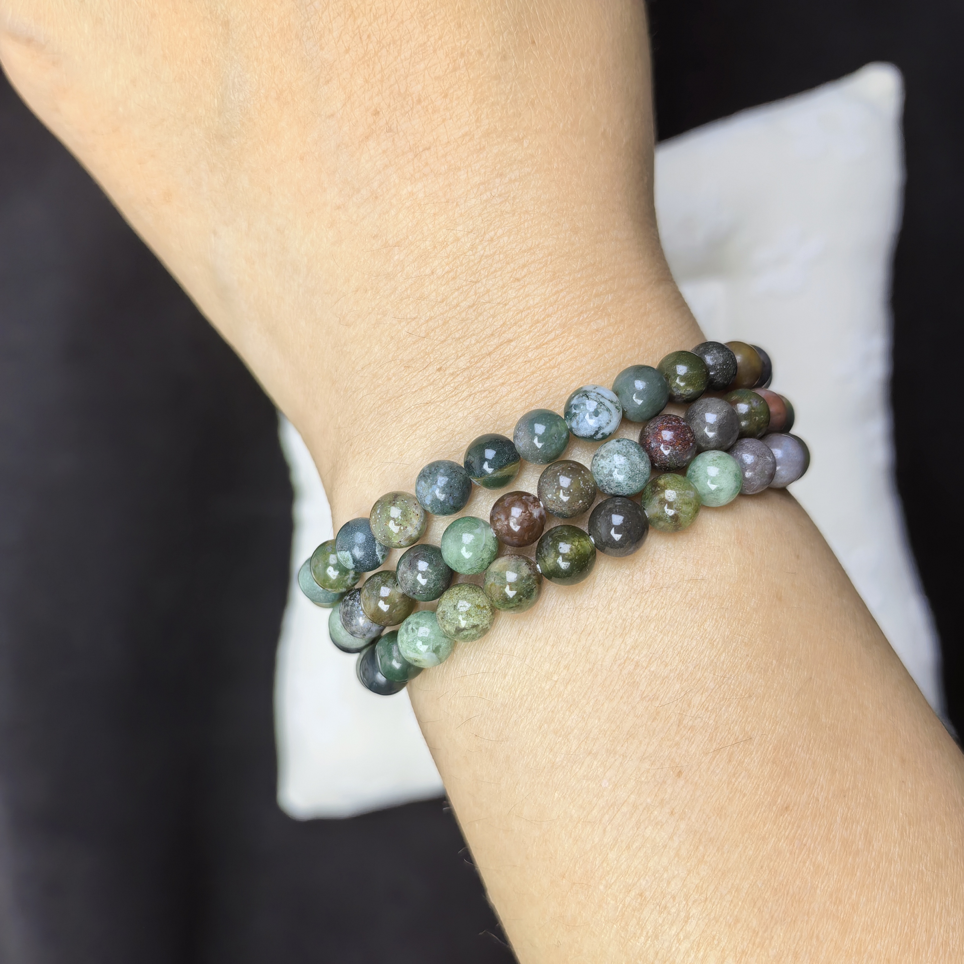 3 Wrap Crystal Bracelets for Women Bracelet Amethyst Tiger's Eye Stone Gifts Emotional Balance
