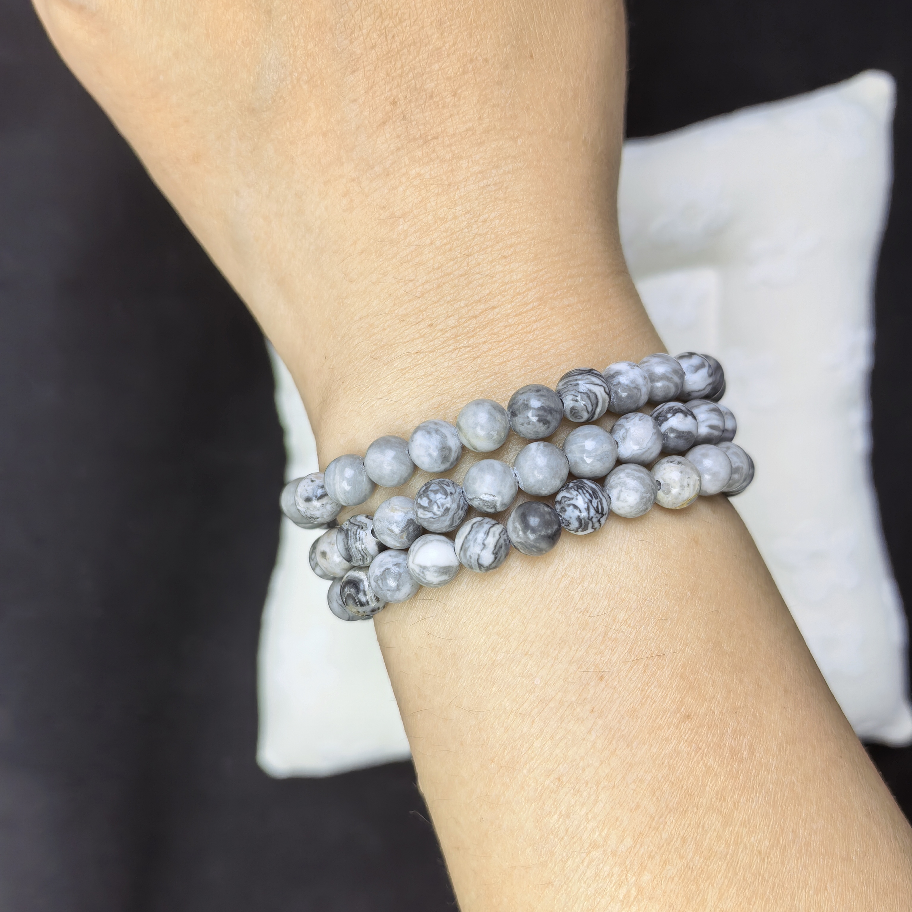 3 Wrap Crystal Bracelets for Women Bracelet Amethyst Tiger's Eye Stone Gifts Emotional Balance