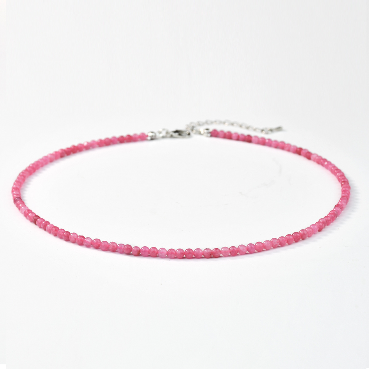 Healing Crystal Necklace for Women Natural Stone Beaded Stretch Necklace Handmade Gemstone  Spiritual Jewelry Gifts