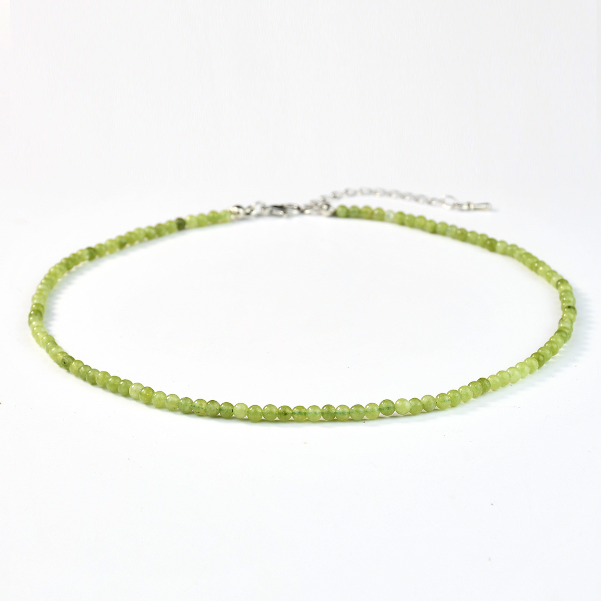 Healing Crystal Necklace for Women Natural Stone Beaded Stretch Necklace Handmade Gemstone  Spiritual Jewelry Gifts
