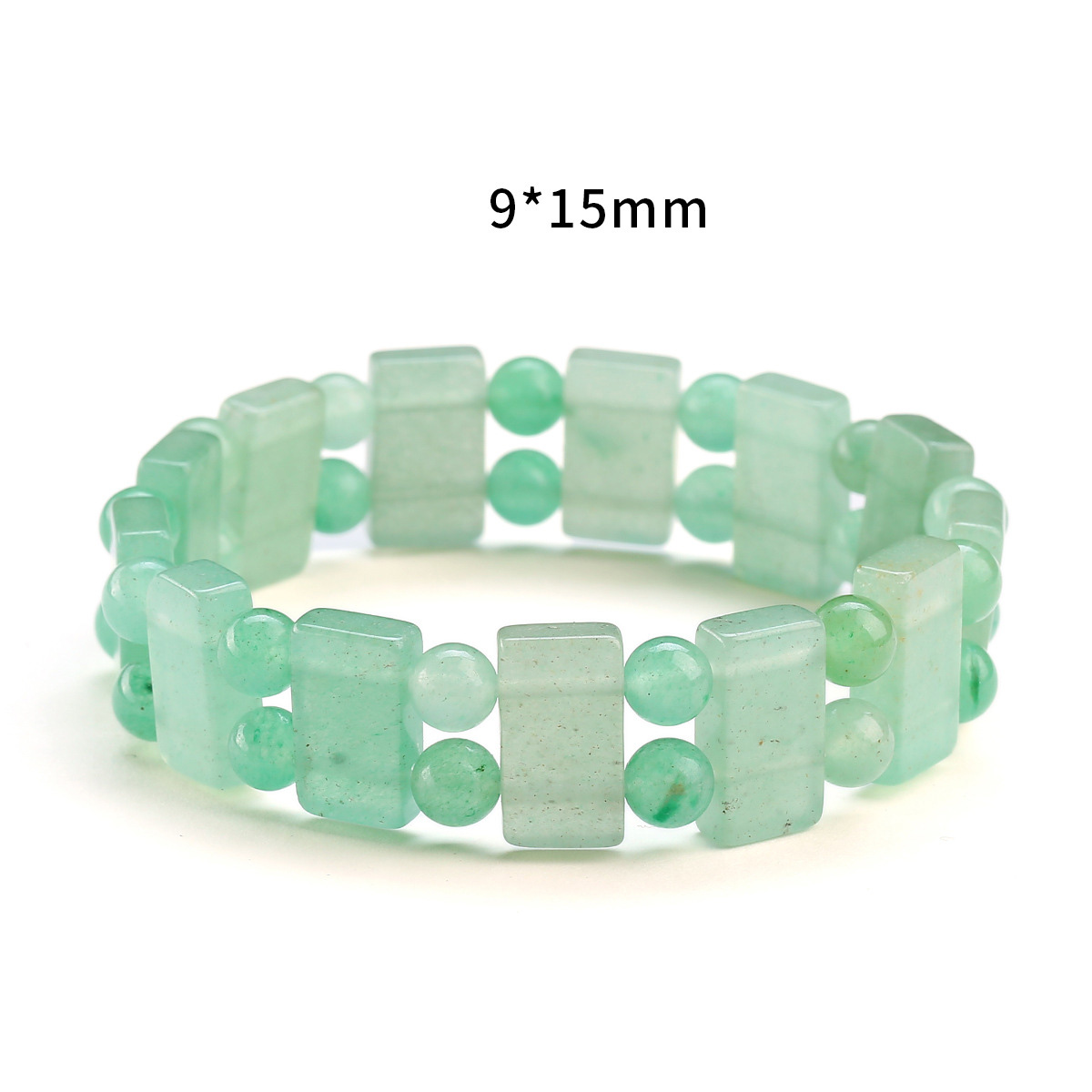 Multi-style Flat Bead Bracelet for Women Natural Semi Gemstone Crystal Beads Stretch Bracelet Factory Wholesale