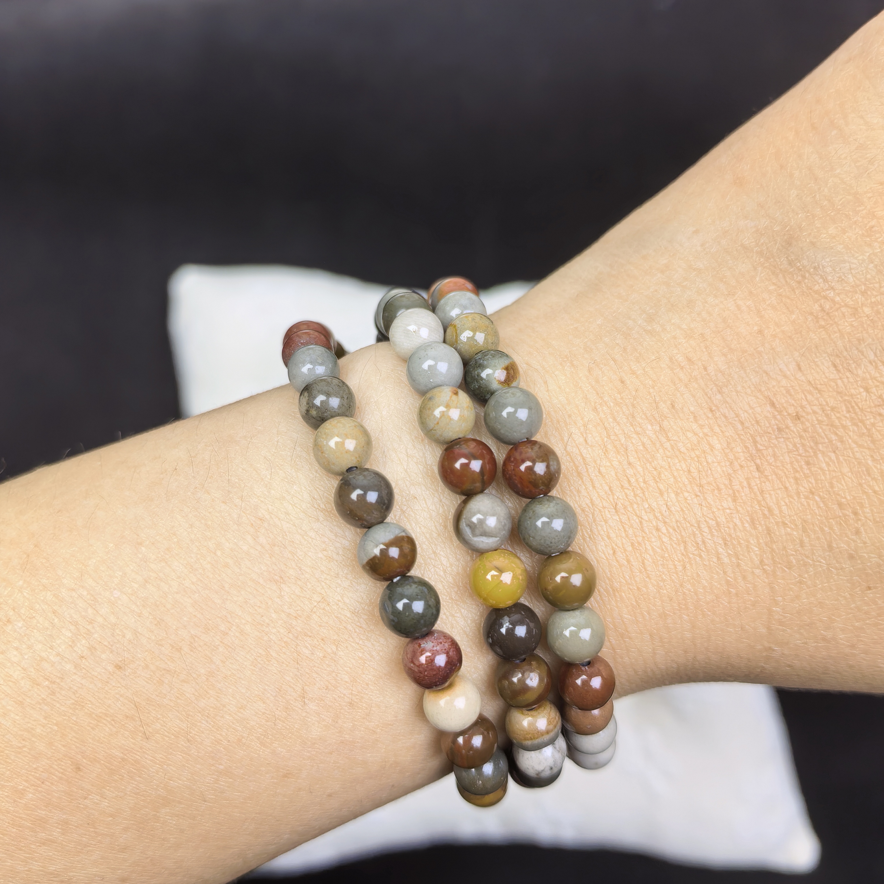 3 Wrap Crystal Bracelets for Women Bracelet Amethyst Tiger's Eye Stone Gifts Emotional Balance