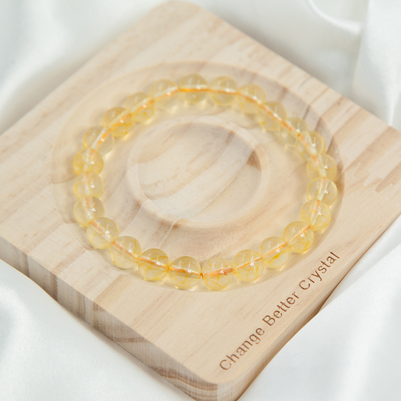 [Copy]Amethyst Bracelet for Women Natural Gemstone Round Stone Crystal Beads for Beaded Elastic Bracelet