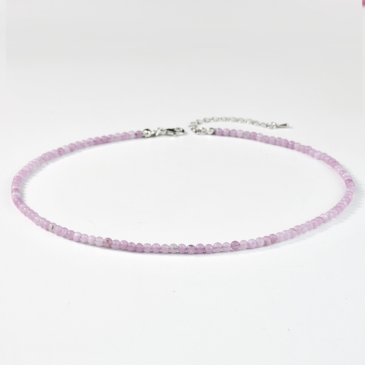 Healing Crystal Necklace for Women Natural Stone Beaded Stretch Necklace Handmade Gemstone  Spiritual Jewelry Gifts
