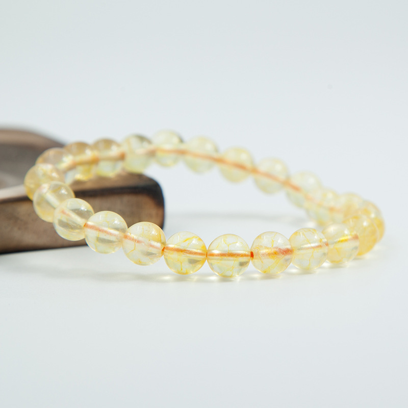 [Copy]Amethyst Bracelet for Women Natural Gemstone Round Stone Crystal Beads for Beaded Elastic Bracelet