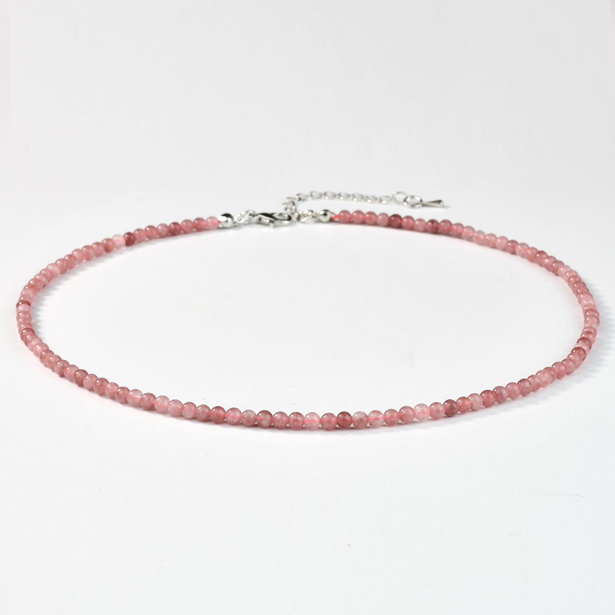 Healing Crystal Necklace for Women Natural Stone Beaded Stretch Necklace Handmade Gemstone  Spiritual Jewelry Gifts