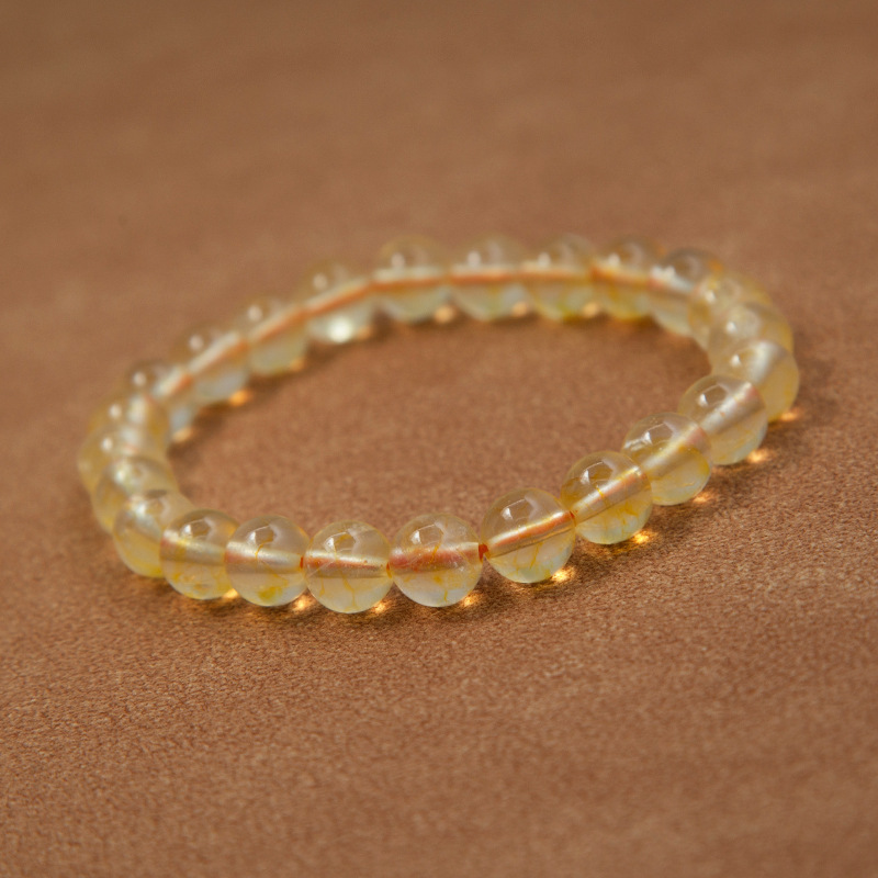 [Copy]Amethyst Bracelet for Women Natural Gemstone Round Stone Crystal Beads for Beaded Elastic Bracelet
