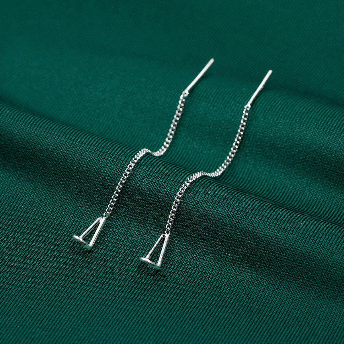 S925 Sterling Silver Chain Earrings Dangle Earrings Best Gift for Women