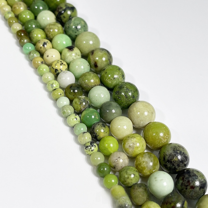 [Copy]Natural Chrysoprase  Round Loose Semi Gemstone Beads for Jewelry Making