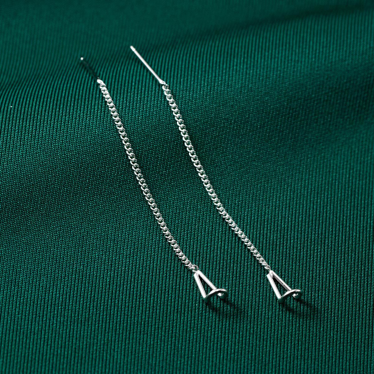 S925 Sterling Silver Chain Earrings Dangle Earrings Best Gift for Women