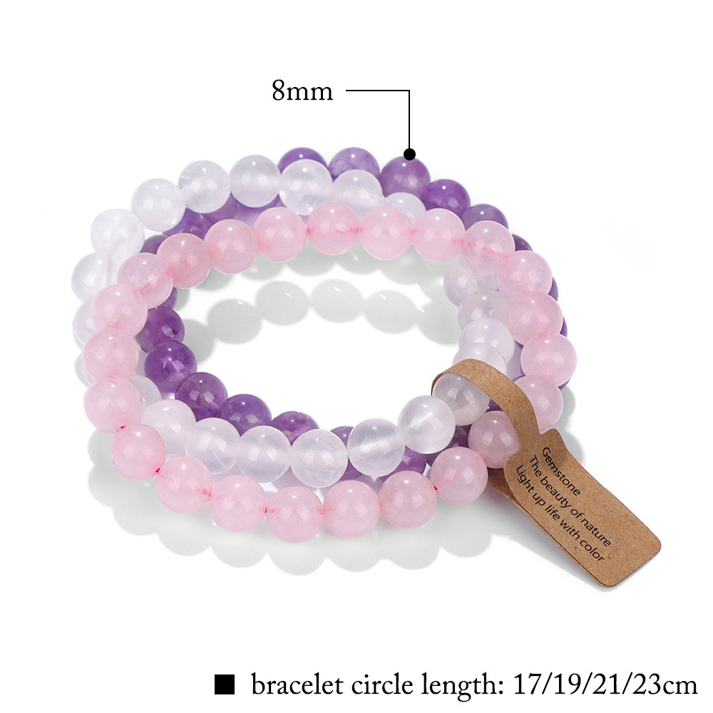 [Copy]Natural Amethyst Quartz Round Loose Semi Gemstone Beads for Jewelry Making