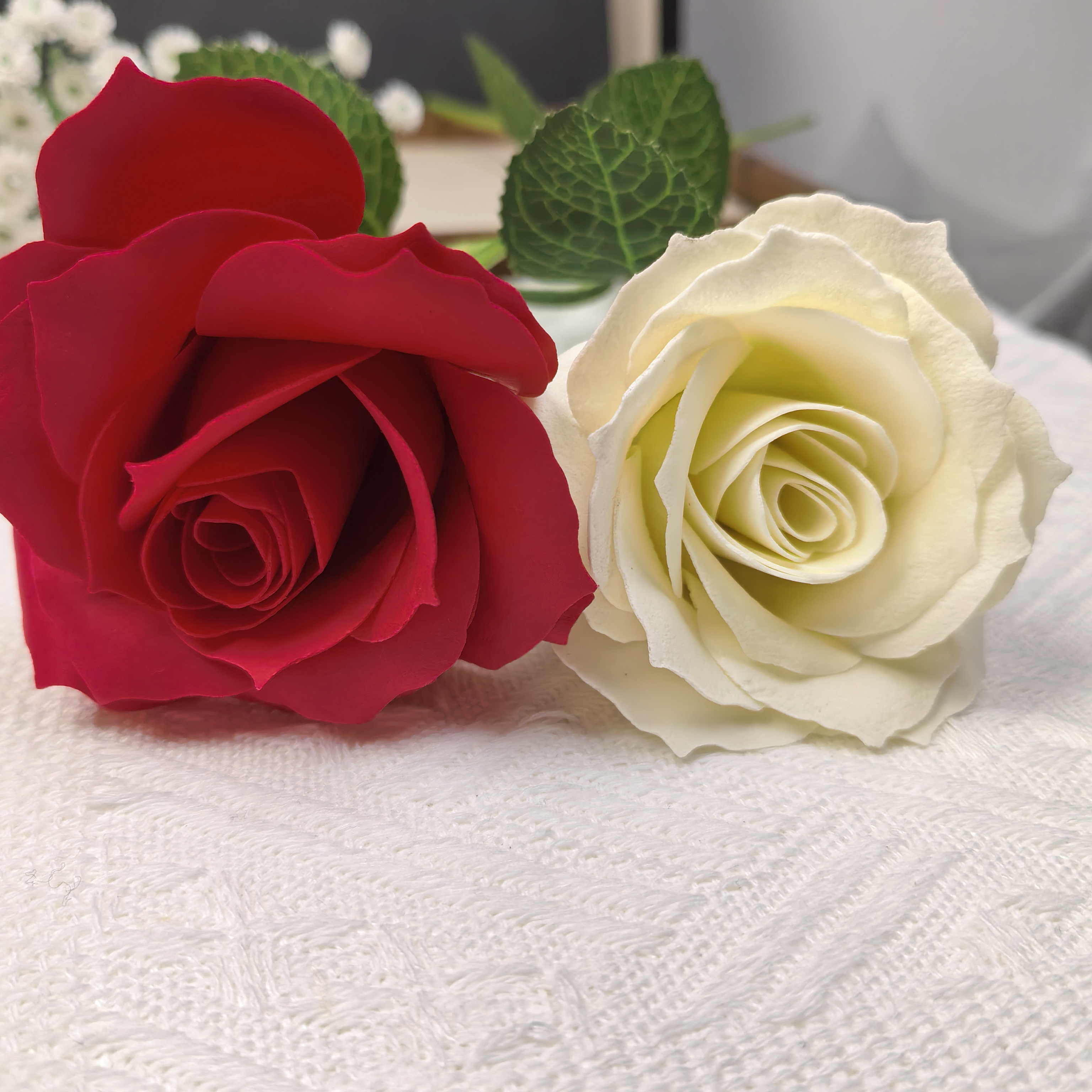 DIY Handmade Soap Flower Kit, Scented Rose Flower Craft Making Supplies for Home Decor &Gift