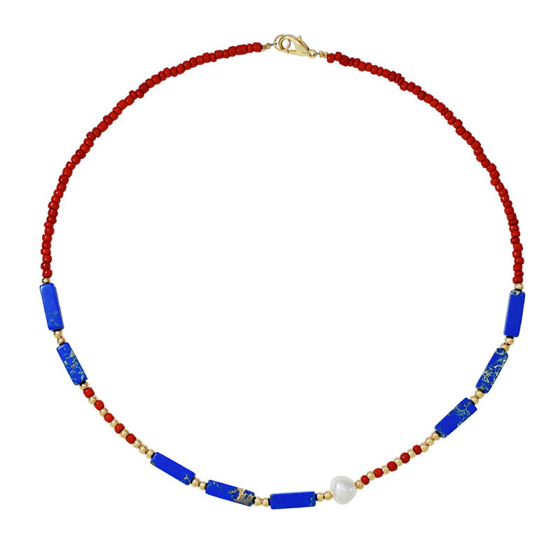 Bohemian-style Healing Crystal Necklace for Women Natural Stone Beaded Stretch Necklace Handmade Gemstone Spiritual Jewelry Gifts