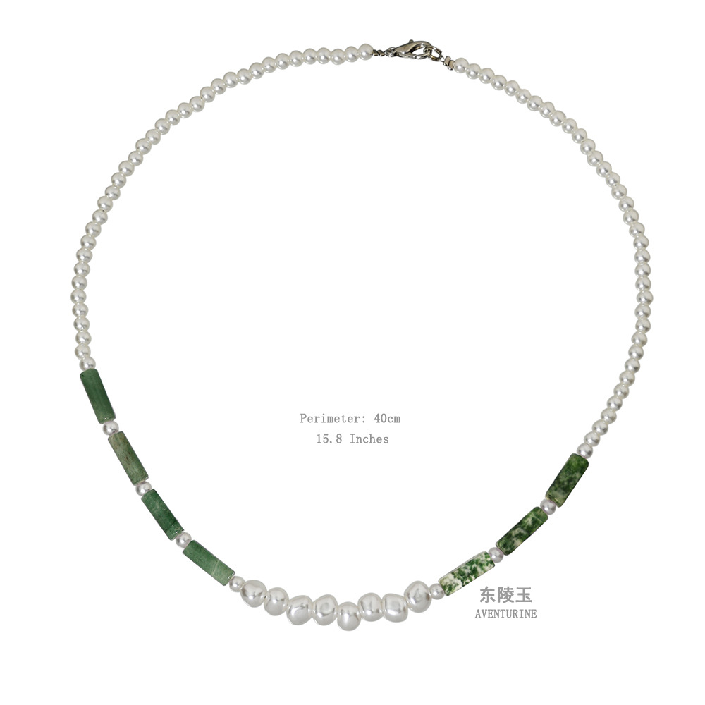 Bohemian-style Healing Crystal Necklace for Women Natural Stone Beaded Stretch Necklace Handmade Gemstone Spiritual Jewelry Gifts