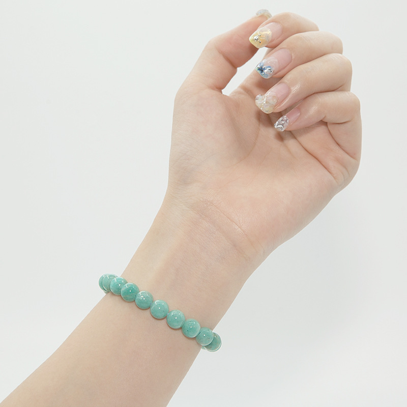 Stretch Bracelet for Women Men, Natural Gemstone Round Stone Crystal Beads for Beaded Elastic Bracelet