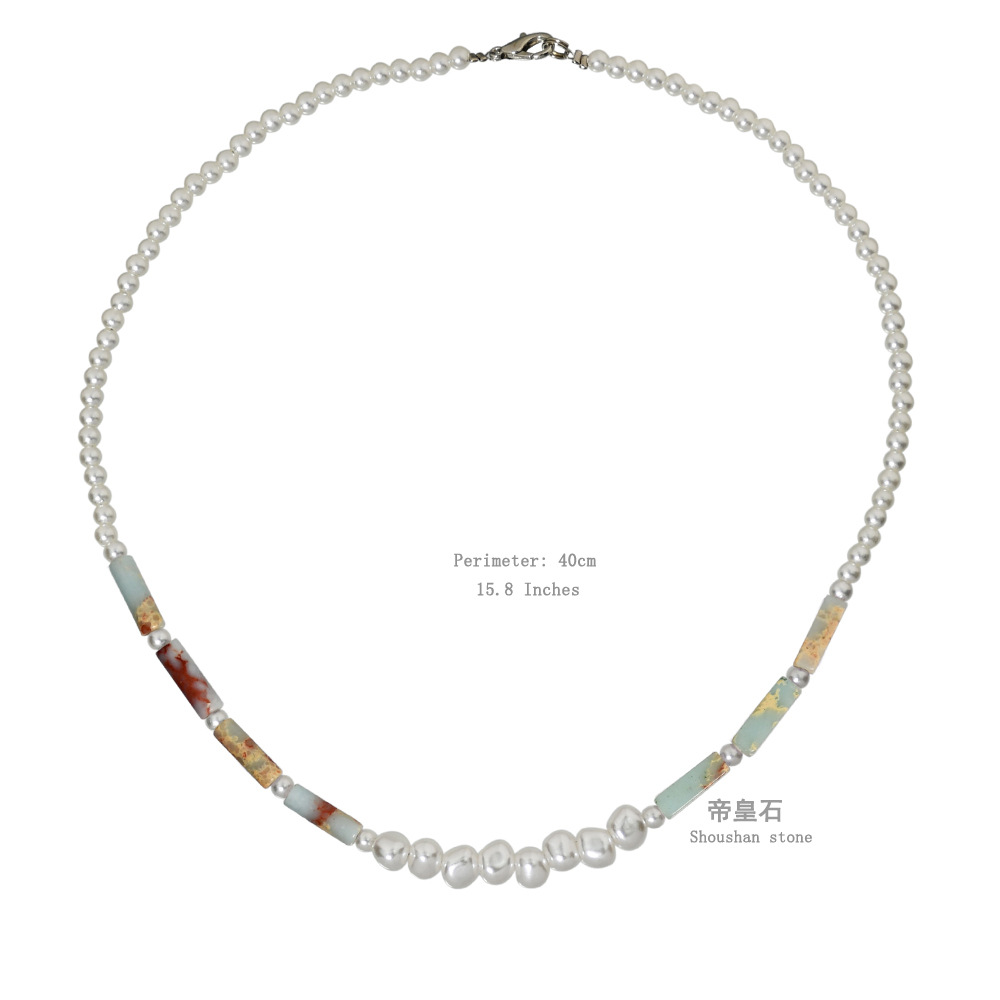 Bohemian-style Healing Crystal Necklace for Women Natural Stone Beaded Stretch Necklace Handmade Gemstone Spiritual Jewelry Gifts