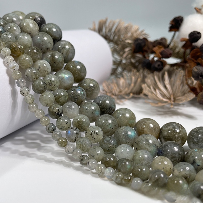 Natural Labradorite Round Loose Semi Gemstone Beads for Jewelry Making