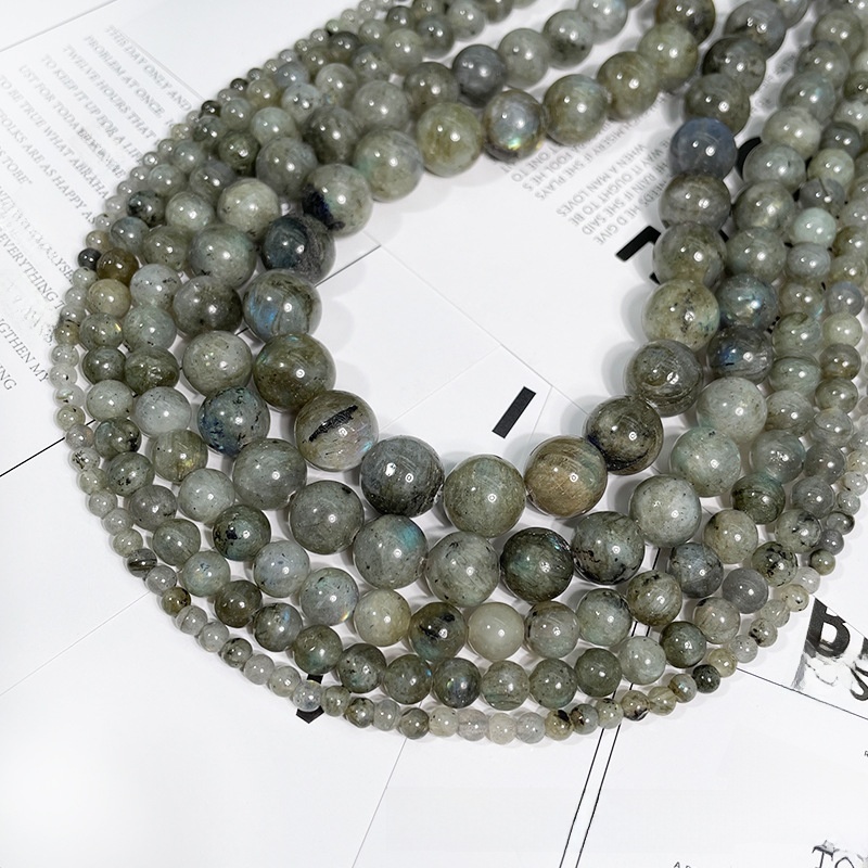 Natural Labradorite Round Loose Semi Gemstone Beads for Jewelry Making