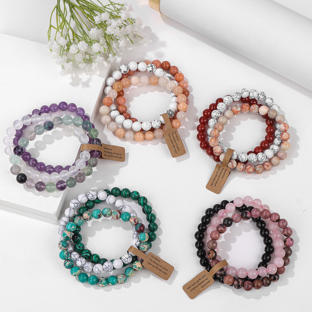 [Copy]Natural Amethyst Quartz Round Loose Semi Gemstone Beads for Jewelry Making