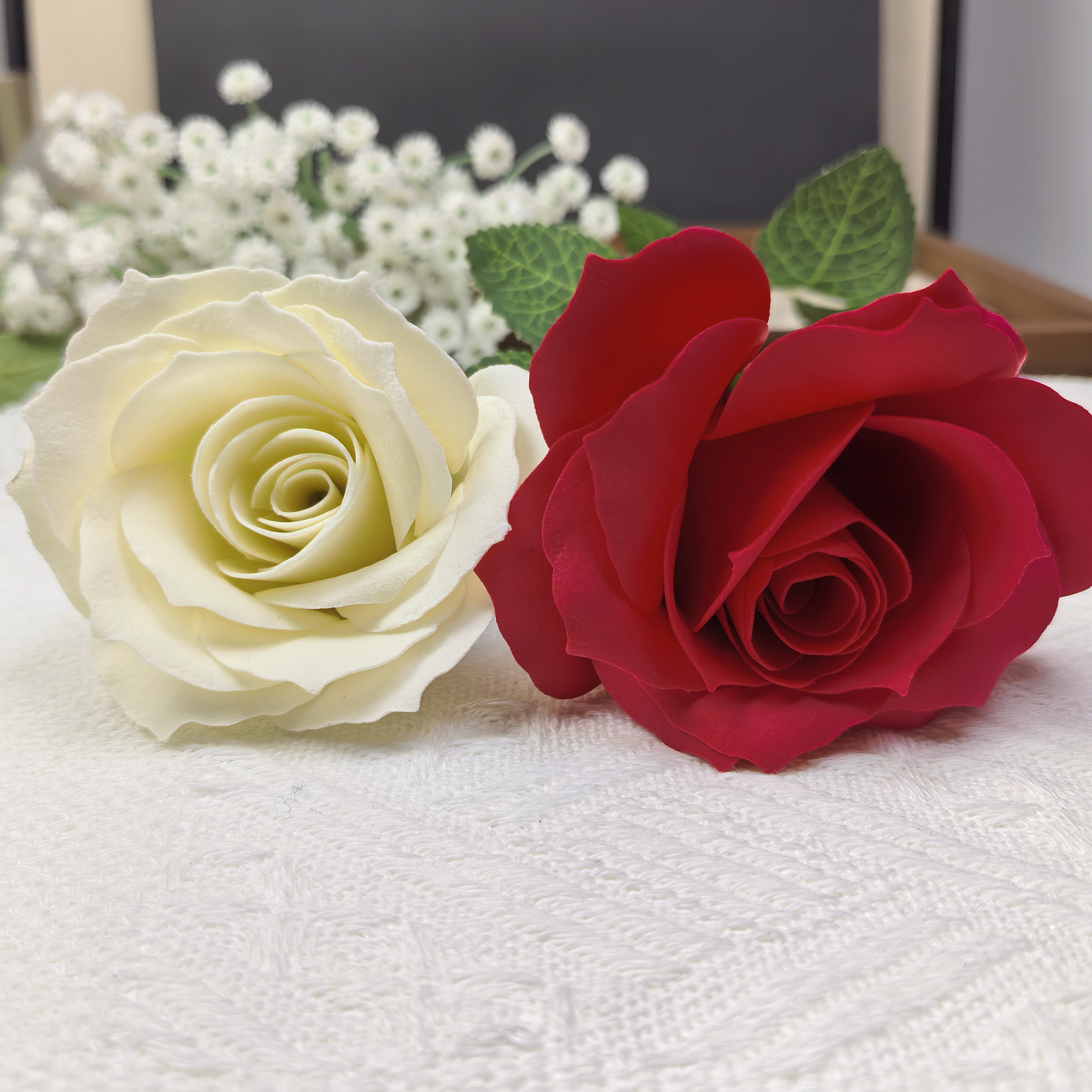 DIY Handmade Soap Flower Kit, Scented Rose Flower Craft Making Supplies for Home Decor &Gift
