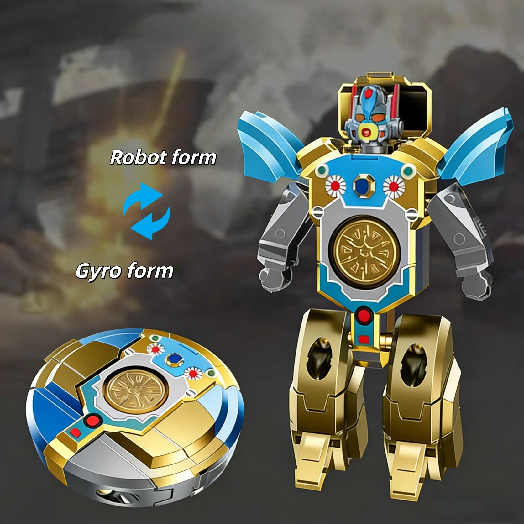 🤖🦖 Transformable Finger Spinner: Mech & Dinosaur Dual Editions!