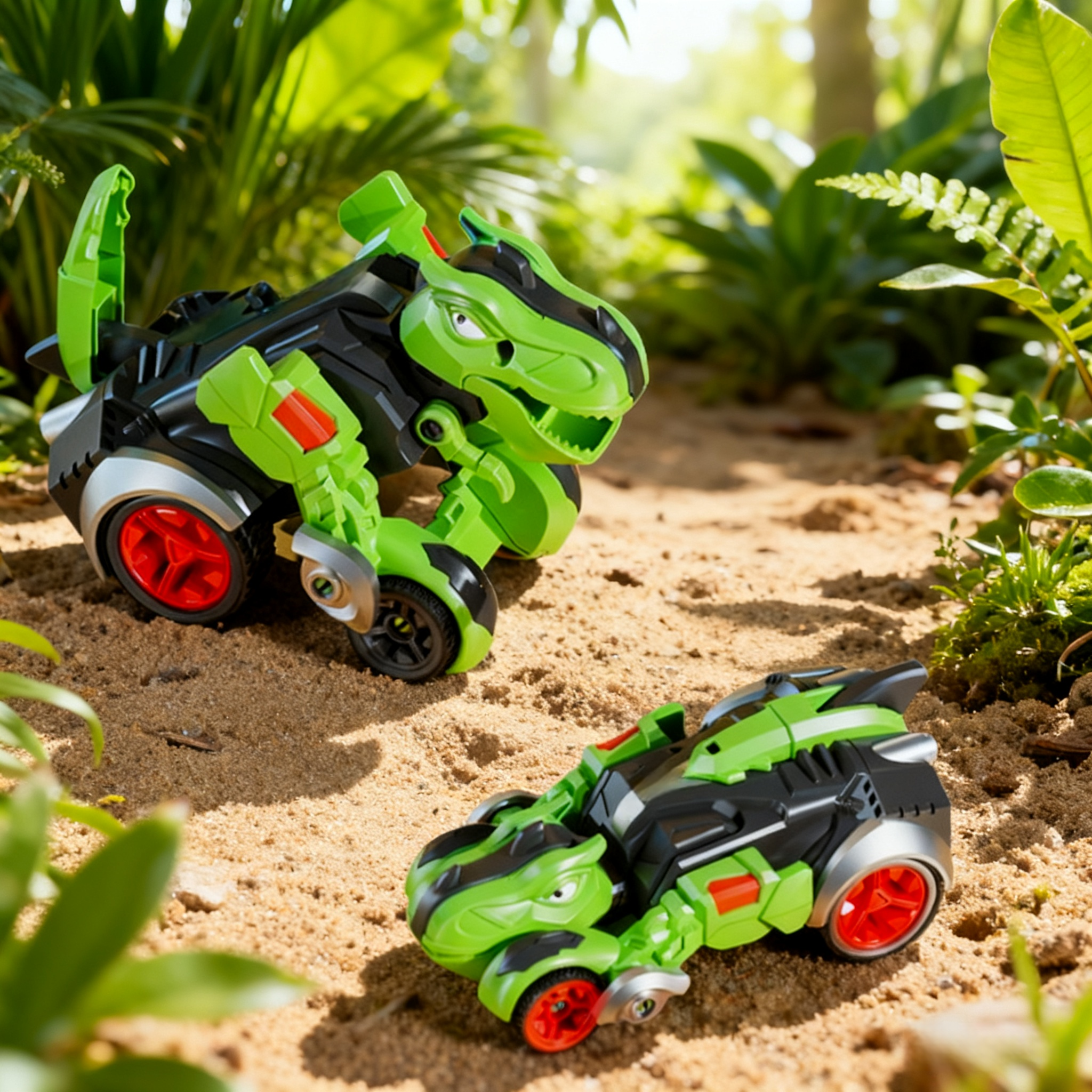 🦖Collision-Deforming Dinosaur Toy: Impact Transformation