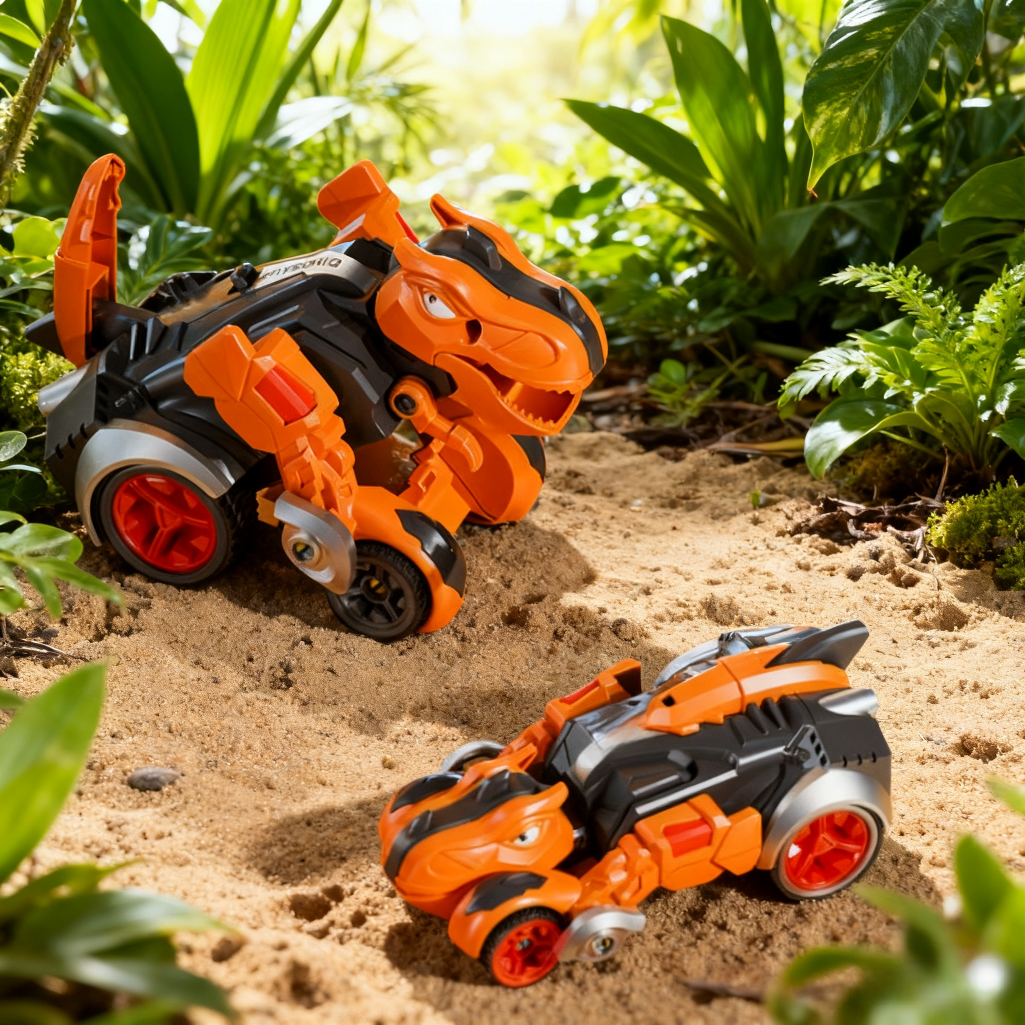 🦖Collision-Deforming Dinosaur Toy: Impact Transformation