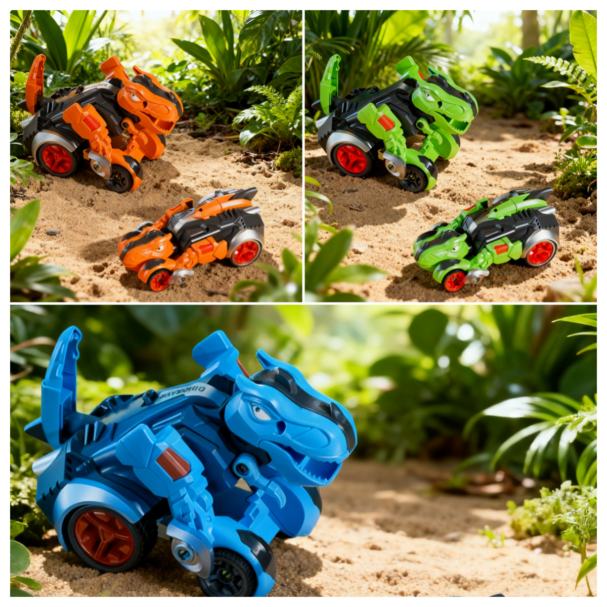 🦖Collision-Deforming Dinosaur Toy: Impact Transformation