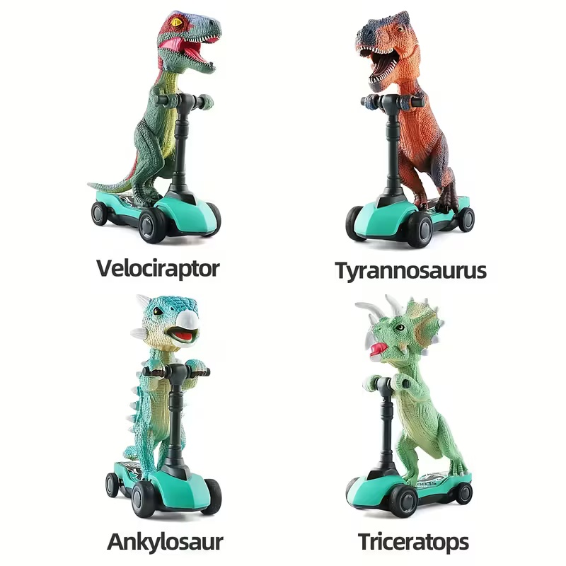 Pull Back Dinosaur Scooter Toys