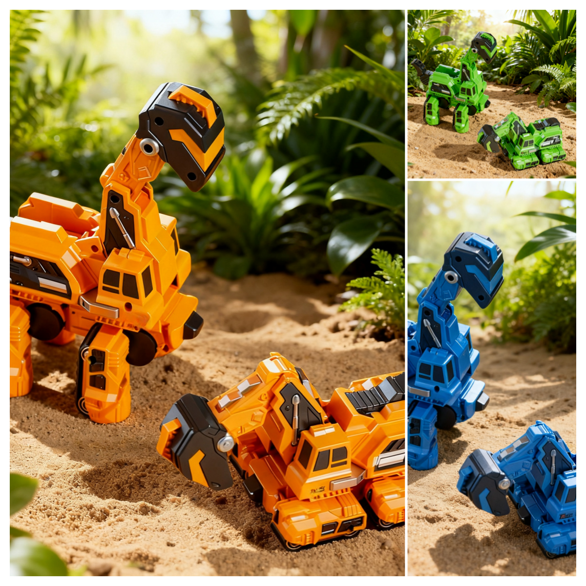 🦖Collision-Deforming Dinosaur Toy: Impact Transformation