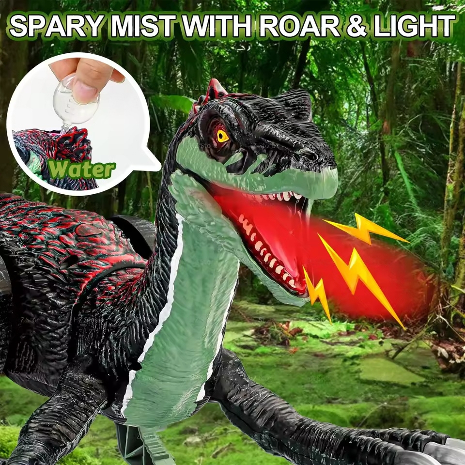 Remote Control Dinosaur Animal Toy，swift movement & water spray, gift for boys