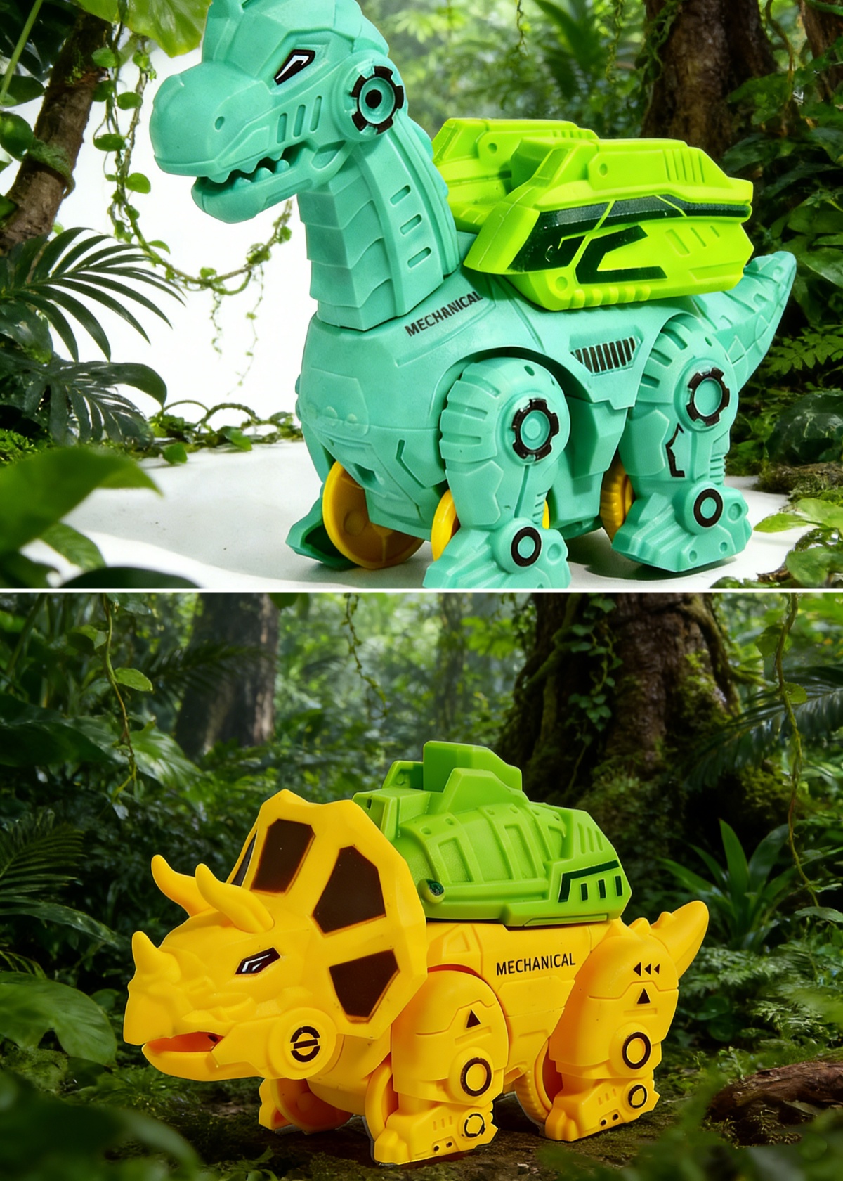 🦖 Push-Back Dinosaur Car