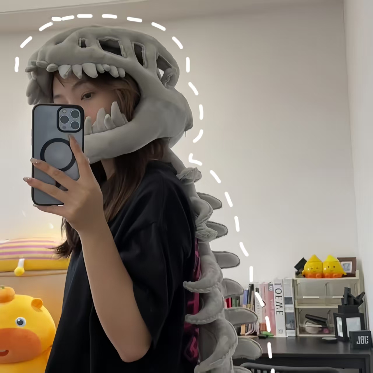 🦖🌟 Dinosaur Exoskeleton Kids' Costume with Silly Outfits