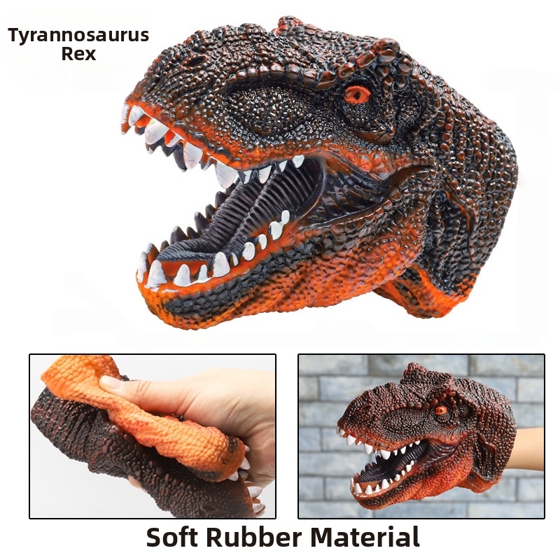🦖Tyrannosaurus Rex Dinosaur Hand Puppet Boy Gift Role-Playing Game🎉