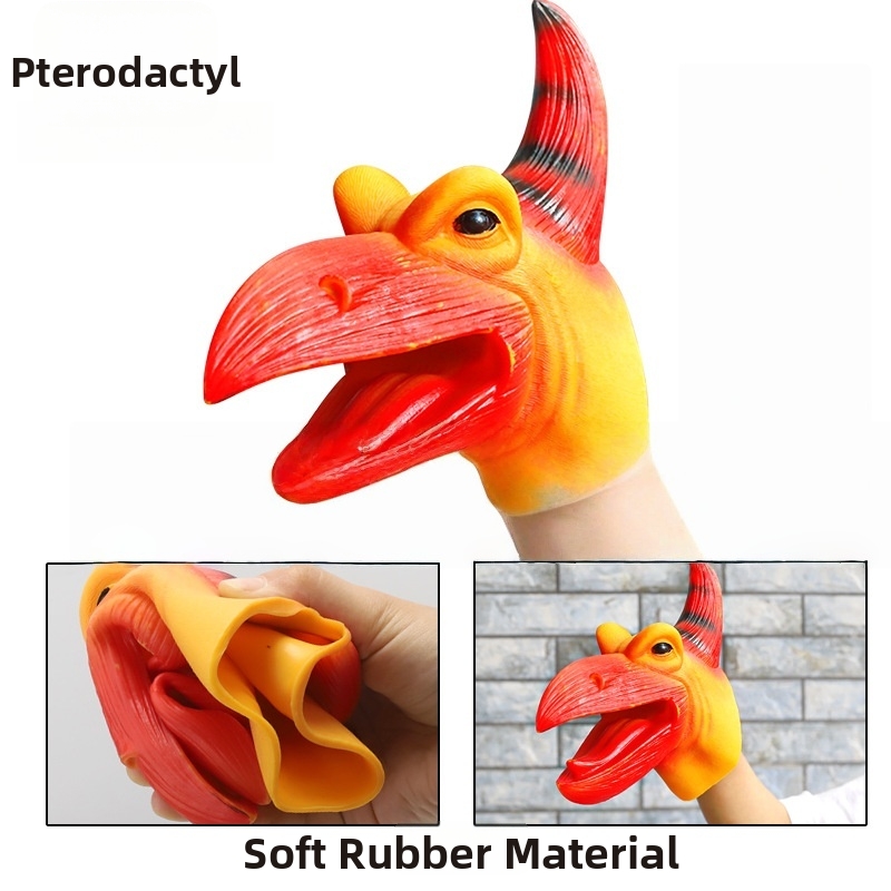🦖Tyrannosaurus Rex Dinosaur Hand Puppet Boy Gift Role-Playing Game🎉