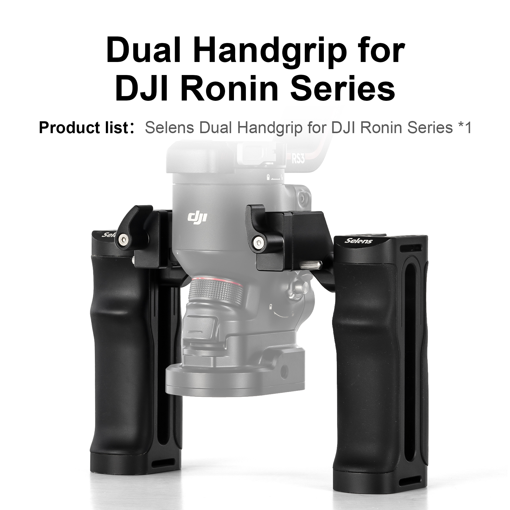 Dual Handgrip for DJI RS3/RS3 PRO/RS4/RS4 Pro || SHS8-2540