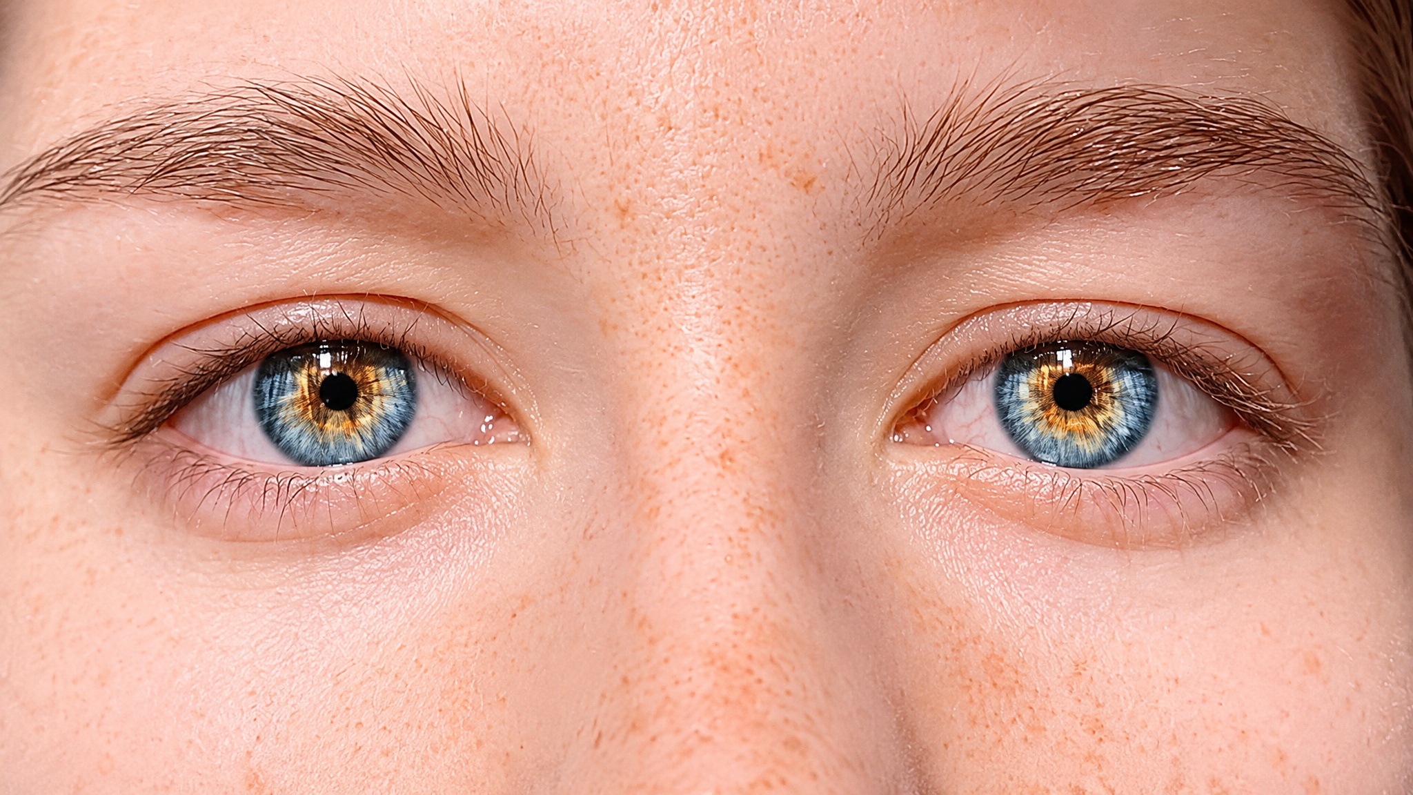 Different shades of gray eyes