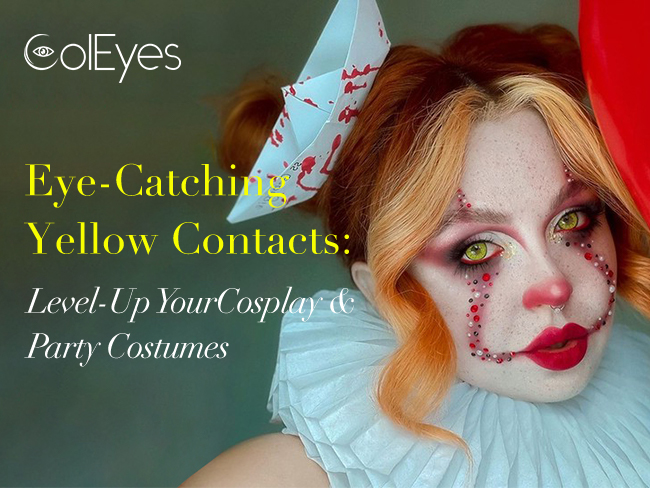 Eye-Catching Yellow Contacts: Level-Up Your Cosplay & Party Costumes
