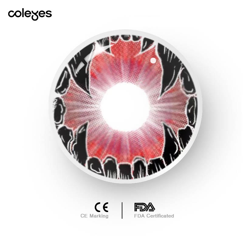 Coleyes Fenrir Red 1-Day Cosplay Colored Contacts - image 8